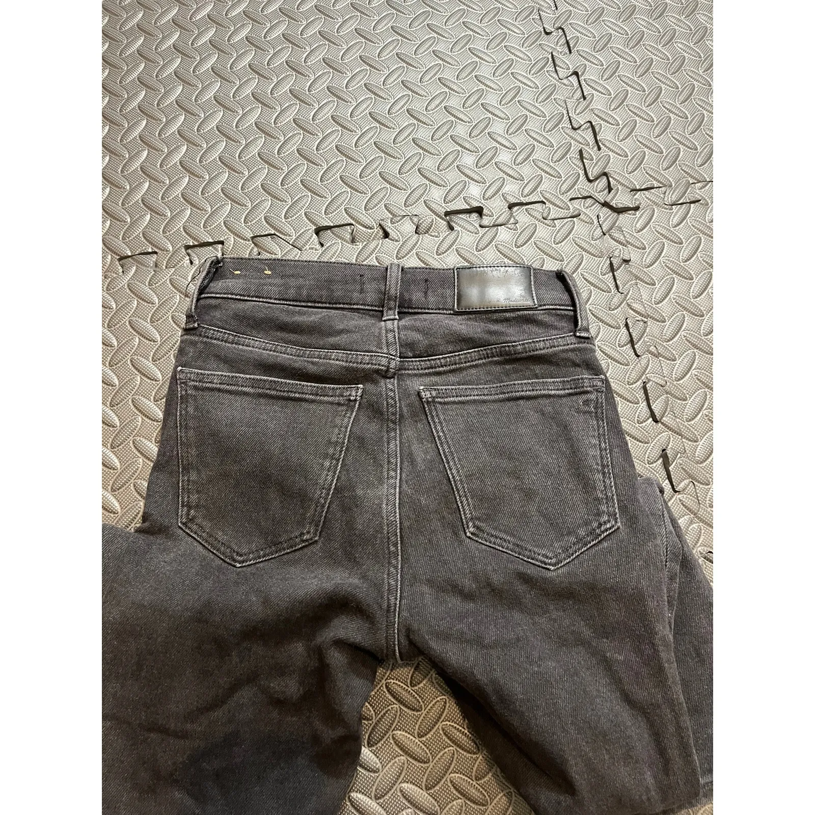 Madewell Cali Demi Boot Cut Jeans Size 25‎ Black MB455 Pants Wide Leg Womens - Image 6