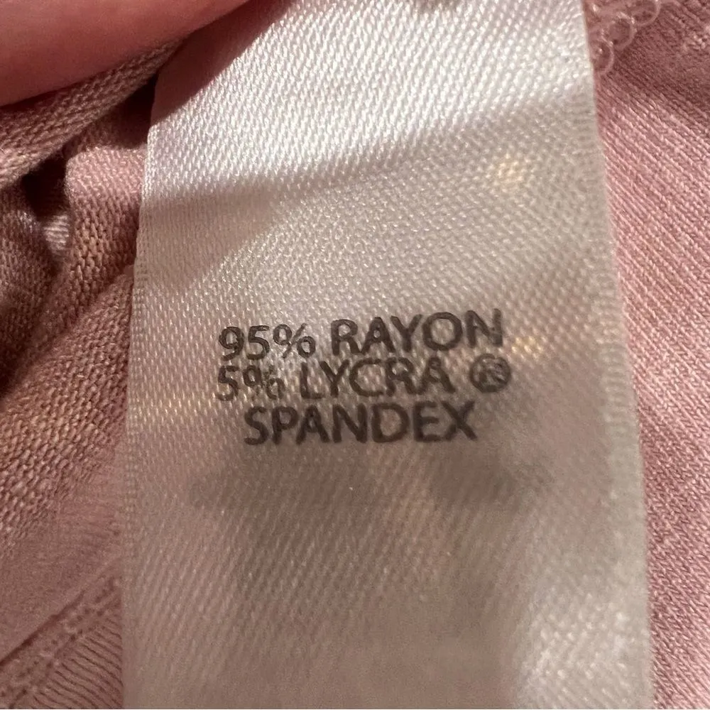 J.Jill Wearever Pink Long‎ Sleeve Flowy Top Size Large Soft Cozy Staple Capsule - Image 3