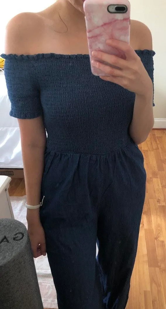 Blue Rain Jean Jumpsuit - Image 2