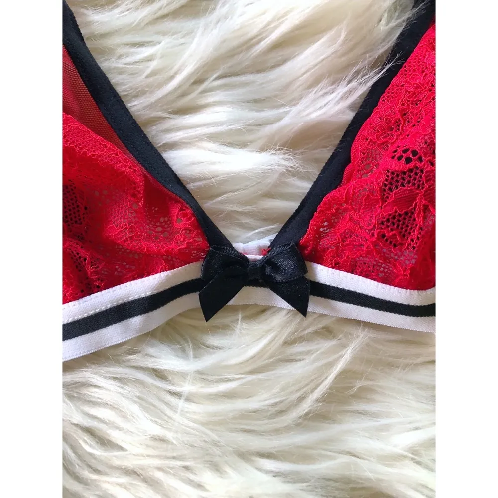 NWT Cosabella Adelaide Red Triangle Bralette - Image 8