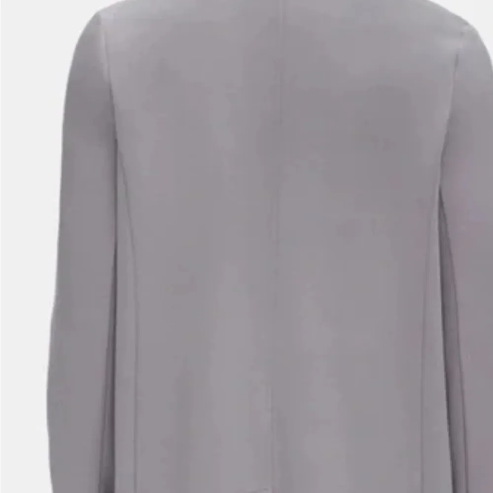 Eileen Fisher Flex Tencel Ponte Notch Collar Jacket Large Gray - Image 2