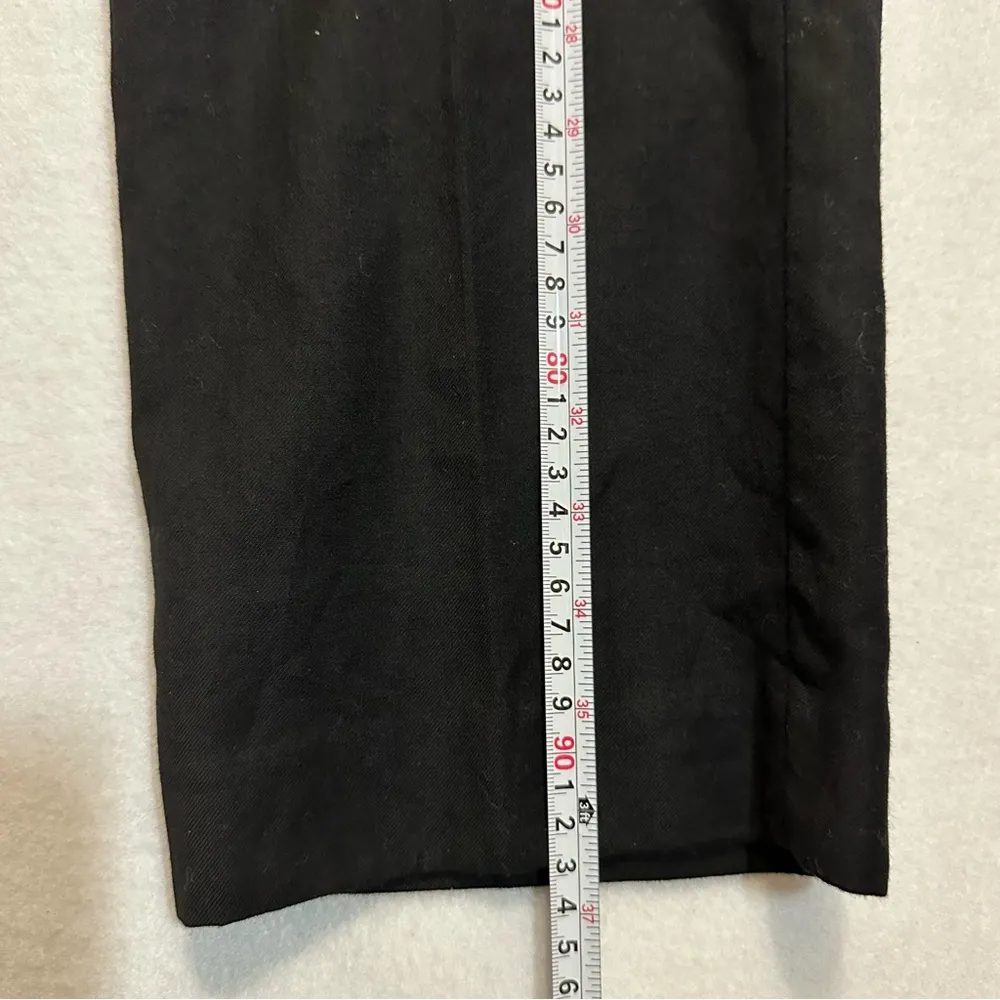 J. Crew City Fit Black Pants 100% Wool Business Casual Slacks Size 10 - Image 9