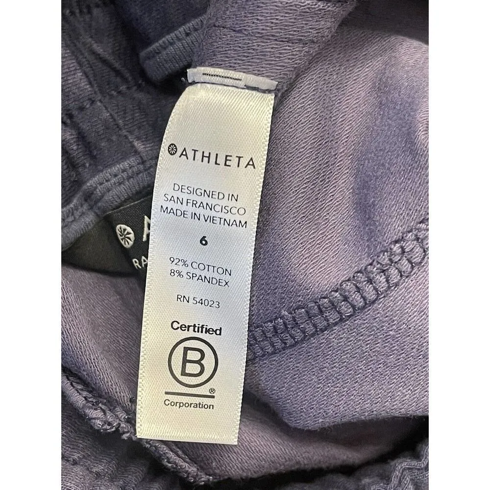 Athleta Farallon Printed Jogger Size 6 Inversion Medieval Violet Tie Dye Blue - Image 5