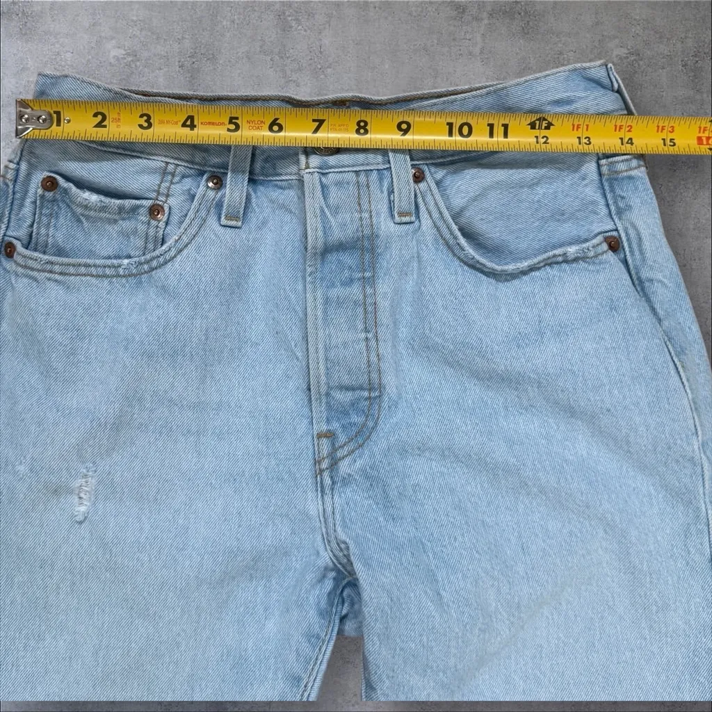 LEVI’S | 501 Straight Leg Skinny Jeans Light Wash PC9-29502-0215 Sz. 28x28 - Image 15