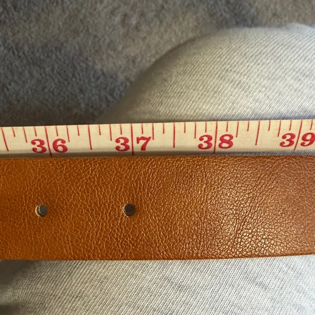 Women’s Tan Leather Belt 31” - Image 6