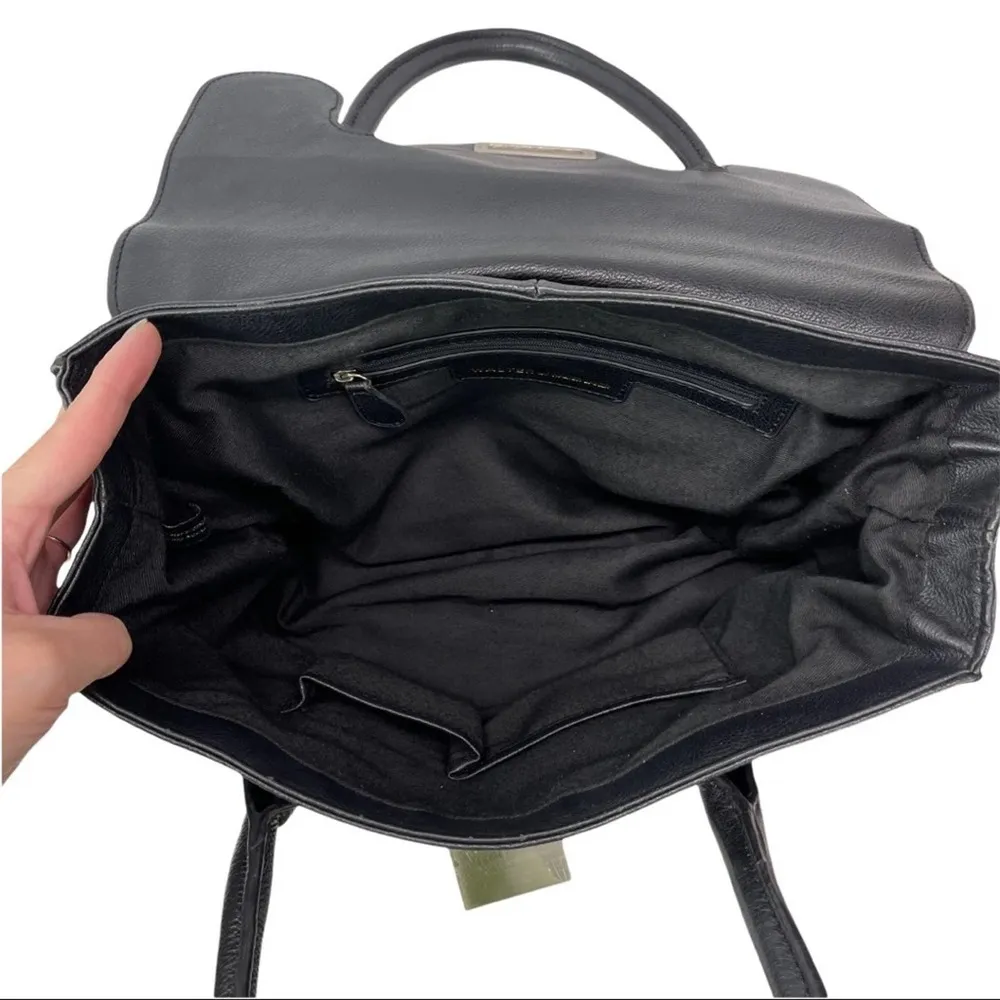 Walter by Walter Baker Pebble Leather Black Shoulder Bag Purse Handbag - Image 13