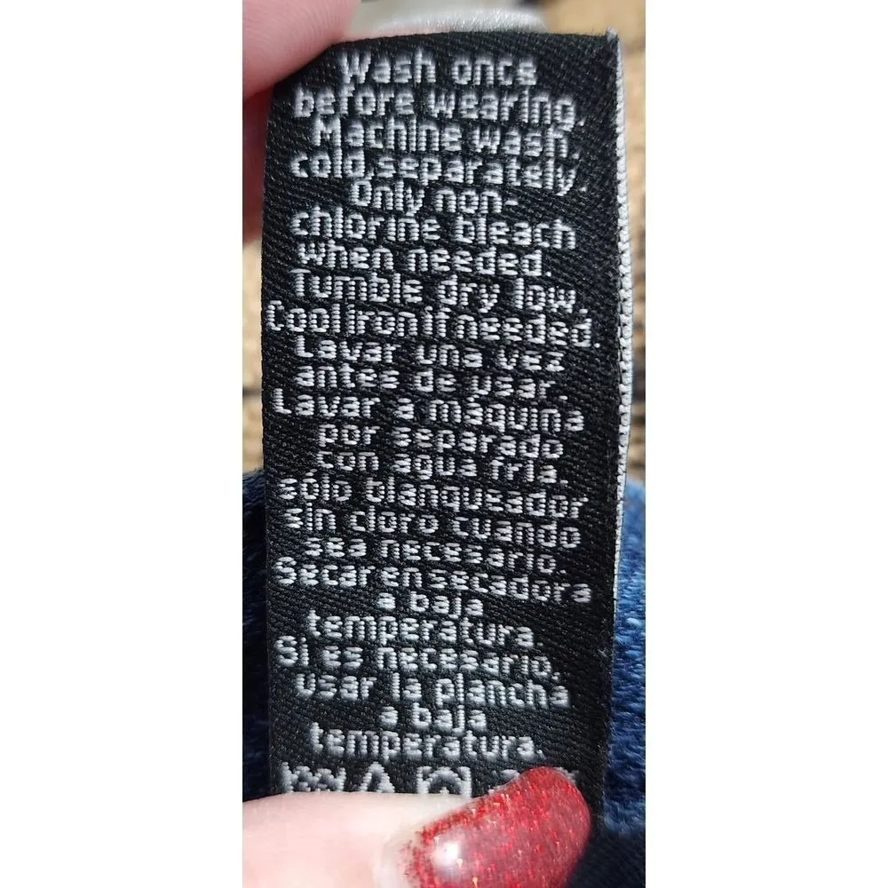 Stretchy Dark Blue Denim Skinny Jeans Casual Everyday Comfort Size L - Image 4