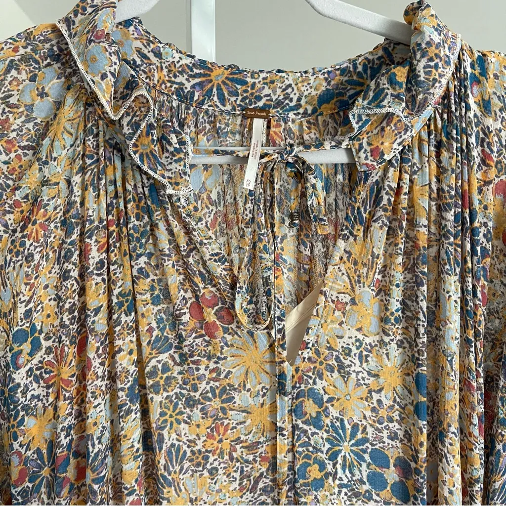 FREE PEOPLE Feeling Groovy Maxi Dress‎ in ivory combo XS - Image 7