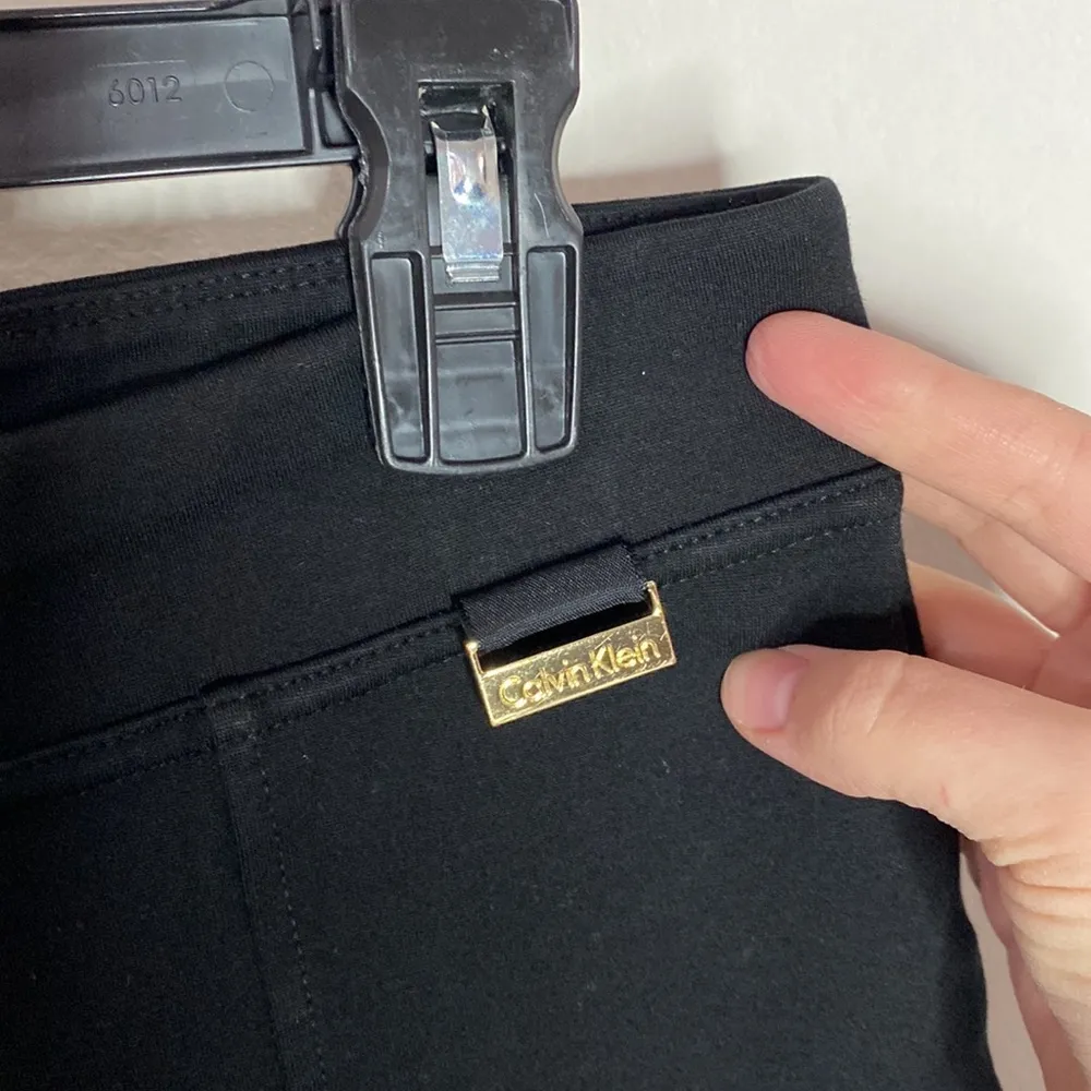 Calvin Klein power stretch Ponte slim leg pull on pants with front seams size S - Image 8