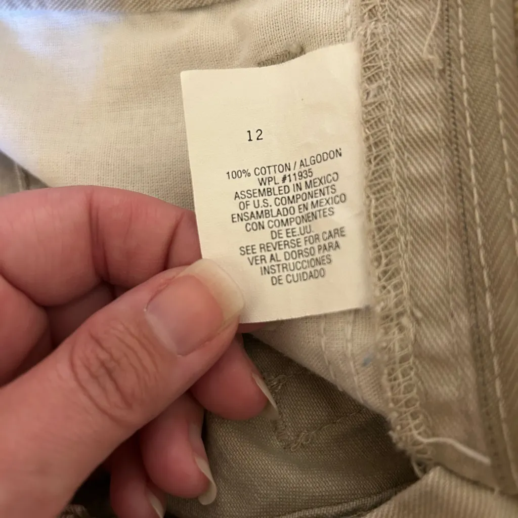 Vintage Y2K Zonz High Rise Baggy Jeans Women’s 12‎ Wide Leg 90s JNCO Style Tan - Image 9