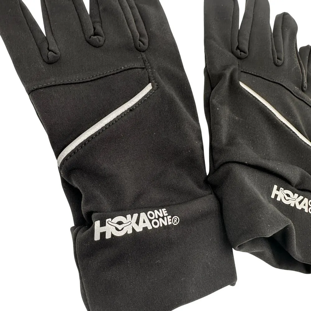 Hoka One Lightweight Running Run Gloves Size Medium / Large Like New Black - Image 2