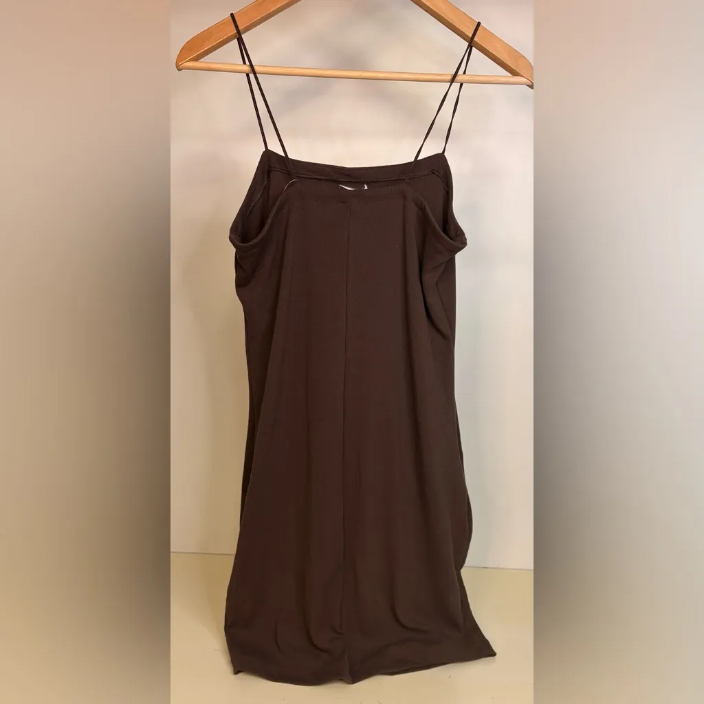 NWOT Nike Sportswear Chill Knit Tight Mini-Rib Cami Dress sz Med - Image 5