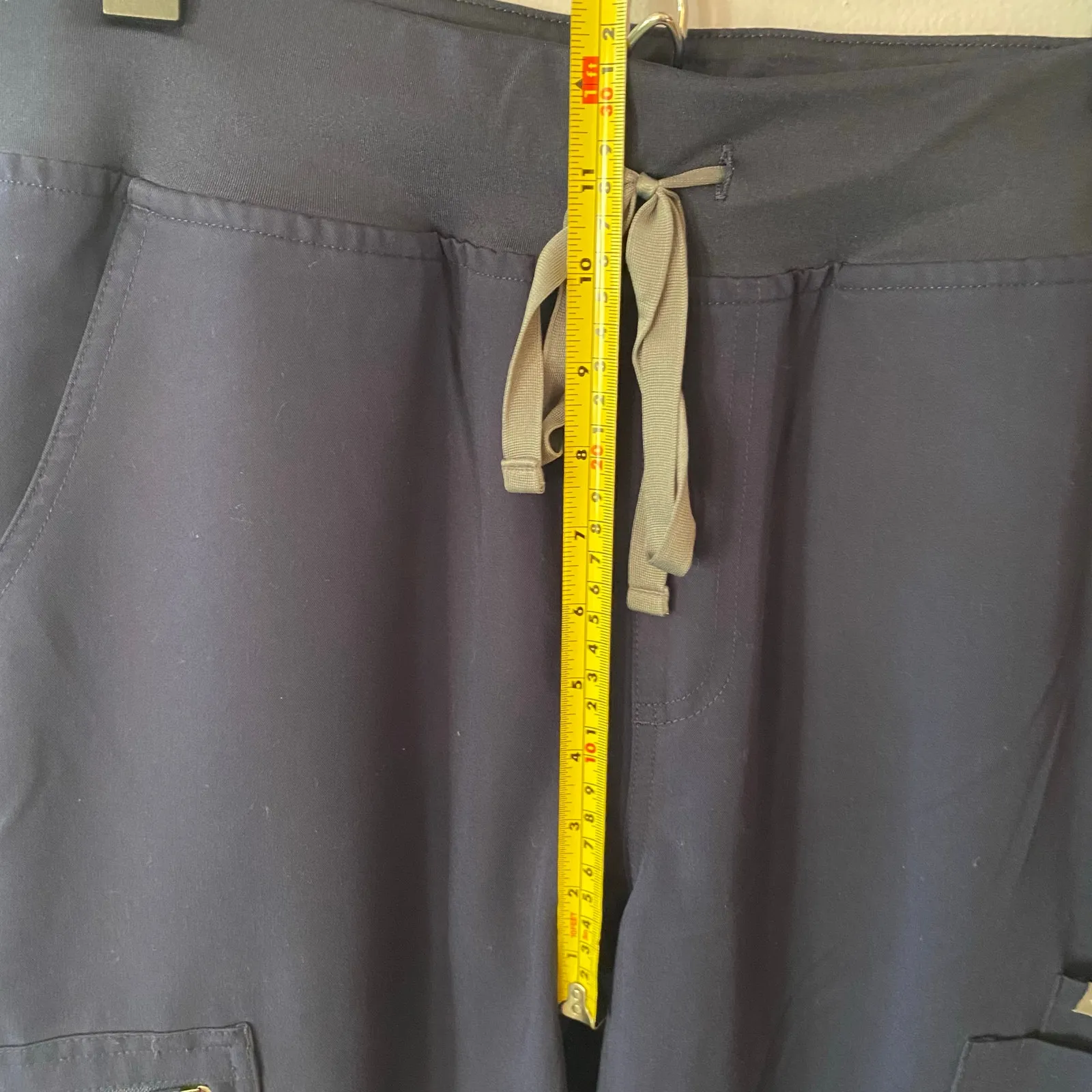 FIGS Navy Blue Yola Straight Scrub Pants Uniform Nurse Dr Women size Large Tall - Image 7