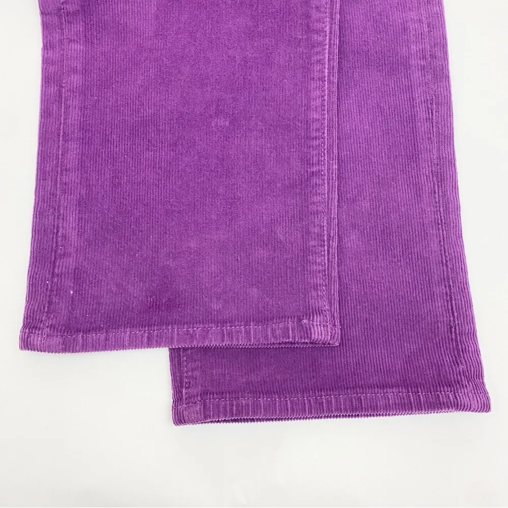 Rolla’s X Free People Original Straight High Rise Cord Corduroy Jeans Grape Purple Size 25 - Image 11