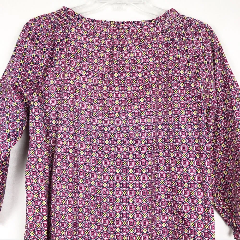 Weekend Womens Top Small Cotton Floral Boho Garden Hippie Minimalist Breathable Pink - Image 7