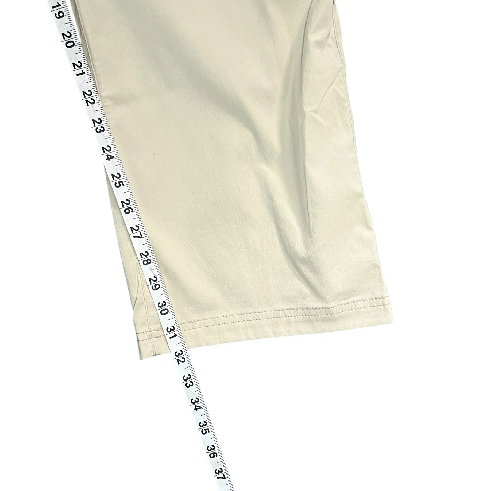 Eddie Bauer Travex Pants Womens 16 Beige Roll Up Stretch Nylon Hiking Gorpcore - Image 8
