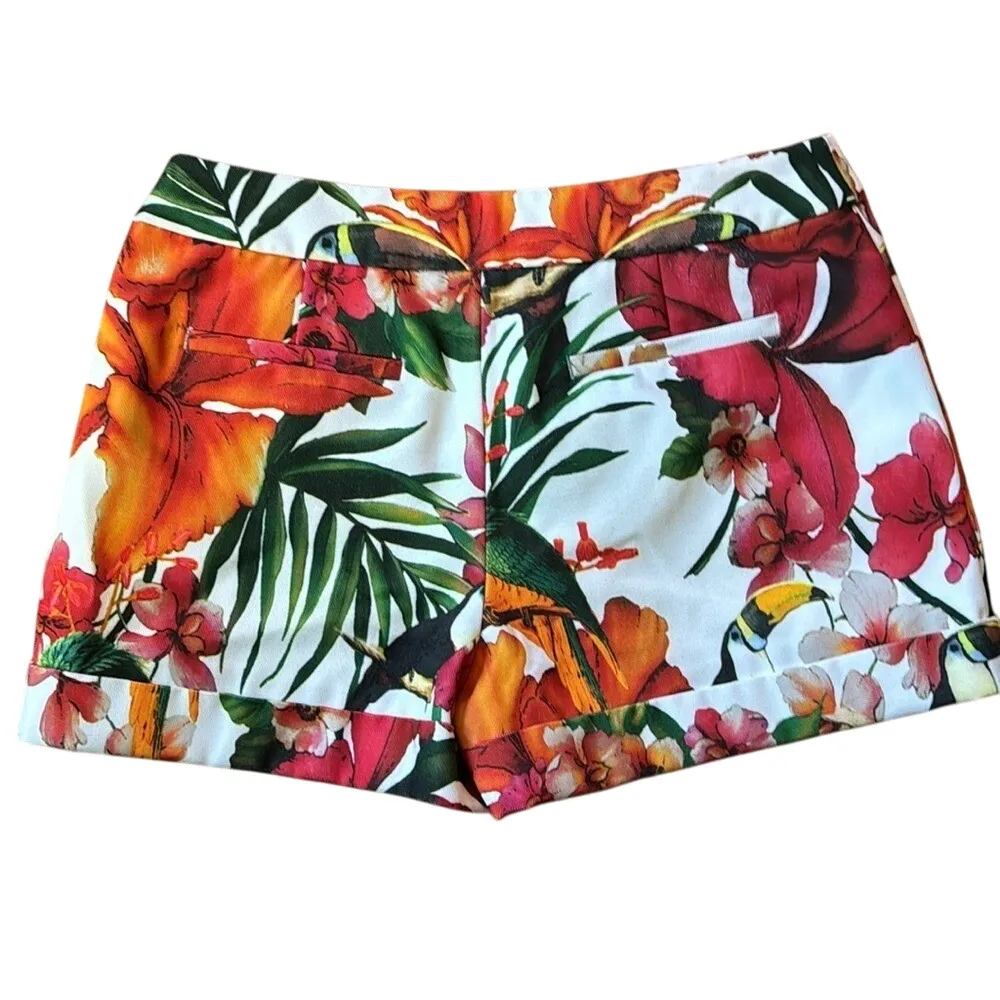 Ted Baker London‎ Quellia Toucan Tropical Shorts Womens US Size 6, Floral - Image 3