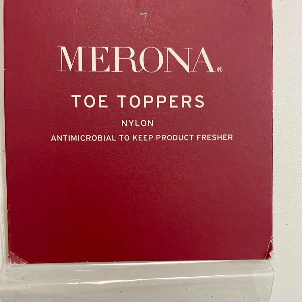 Toe Toppers Sock Nylon Antimicrobial Black One Size 2 Pairs New - Image 4