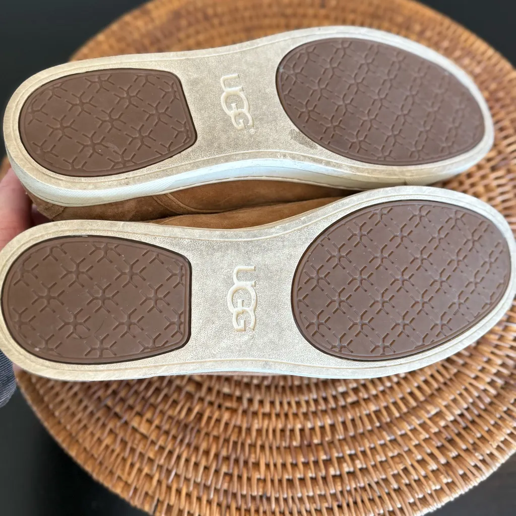 UGG tan Suede Slip-On Loafers - Image 6