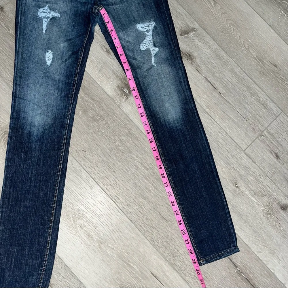 Express mid rise legging jeans skinny distressed 0R - Image 10