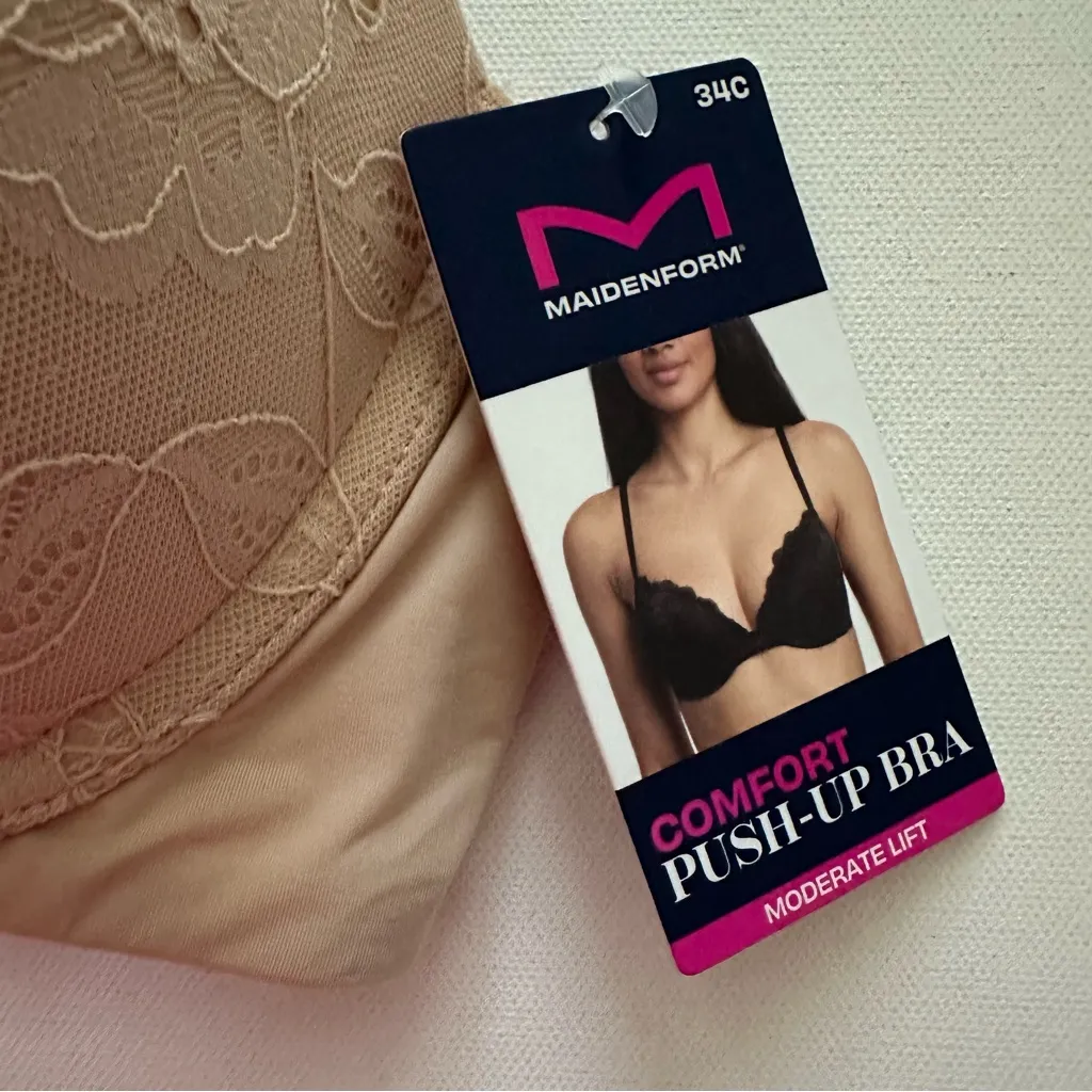 Maidenform Comfort Push Up Bra Size 34C - Image 5