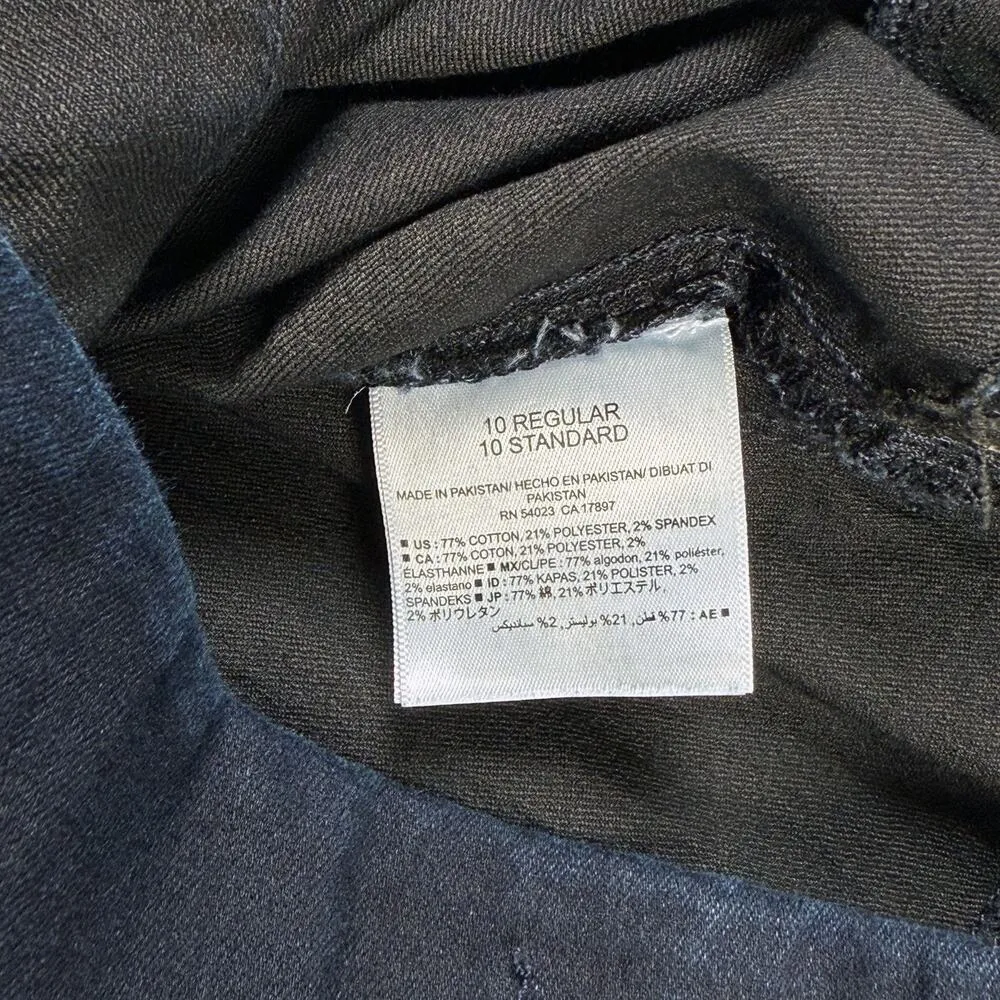 Old Navy Rockstar Mid Rise Indigo Rinse Jeggings Dark Denim Skinny Women 10 - Image 4