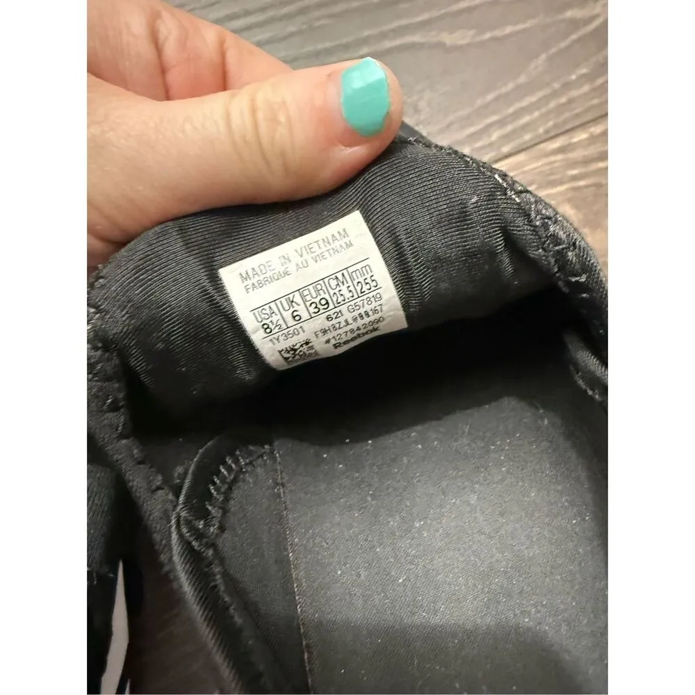 Reebok Women’s 8.5 Black Sneakers Shoes - Image 5