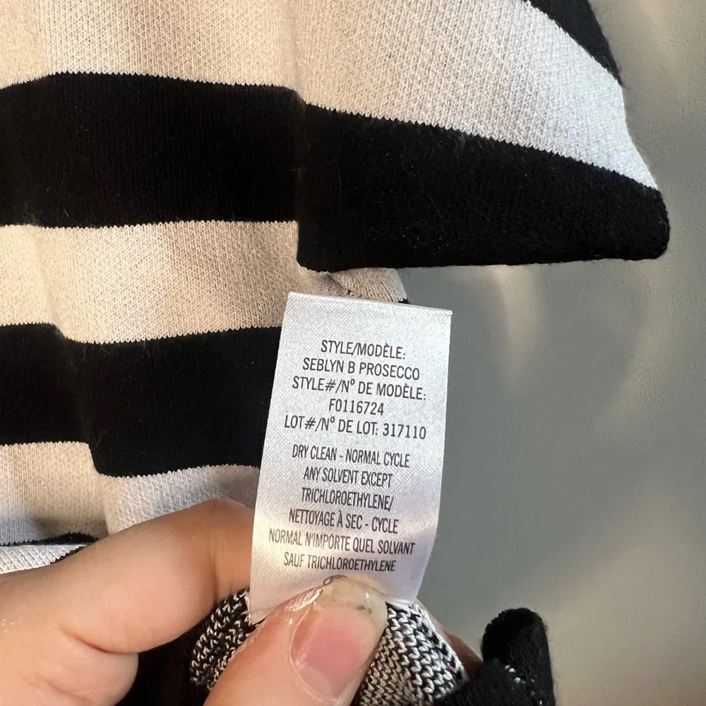 Theory  Striped Short Sleeve Sweater - Image 6