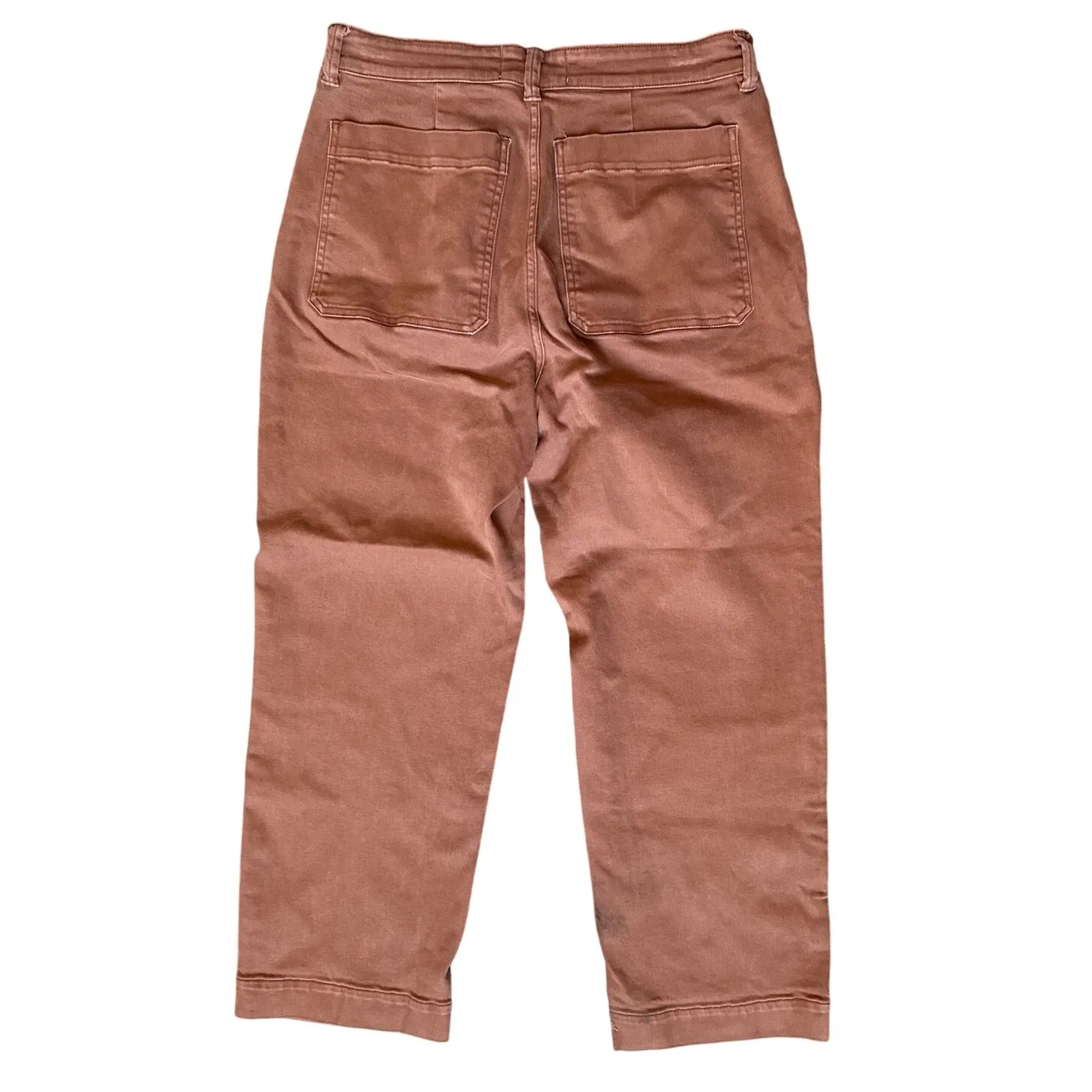 Everlane Straight Leg Crop Trousers in Cocoa Brown Size 10 - Image 3