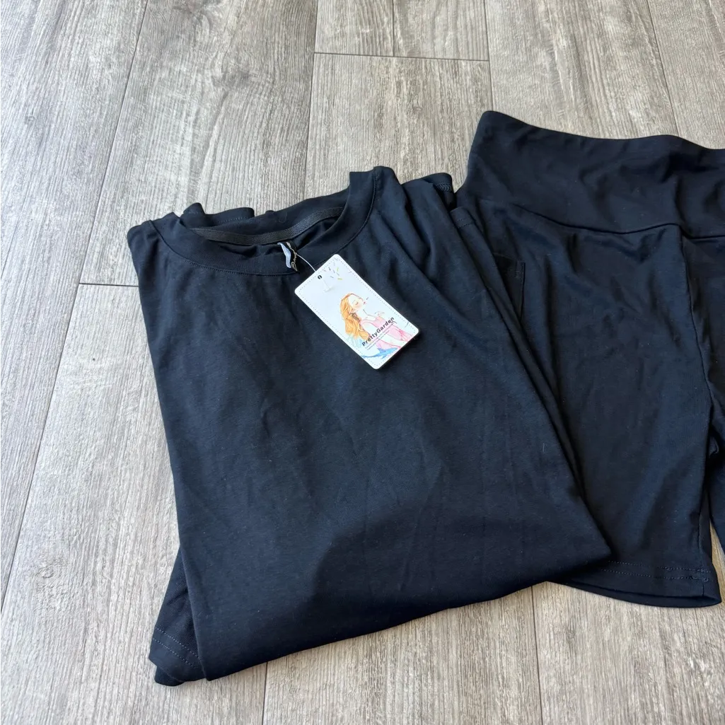 Pretty  garden Black Activewear Set - Image 4