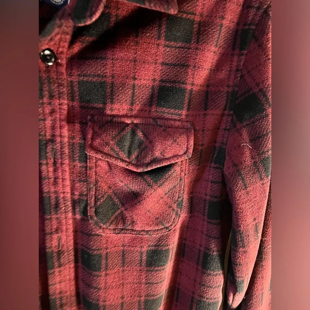 American Rag cozy red and black plaid shirt size NWOT, super fun shirt, XS - Image 2