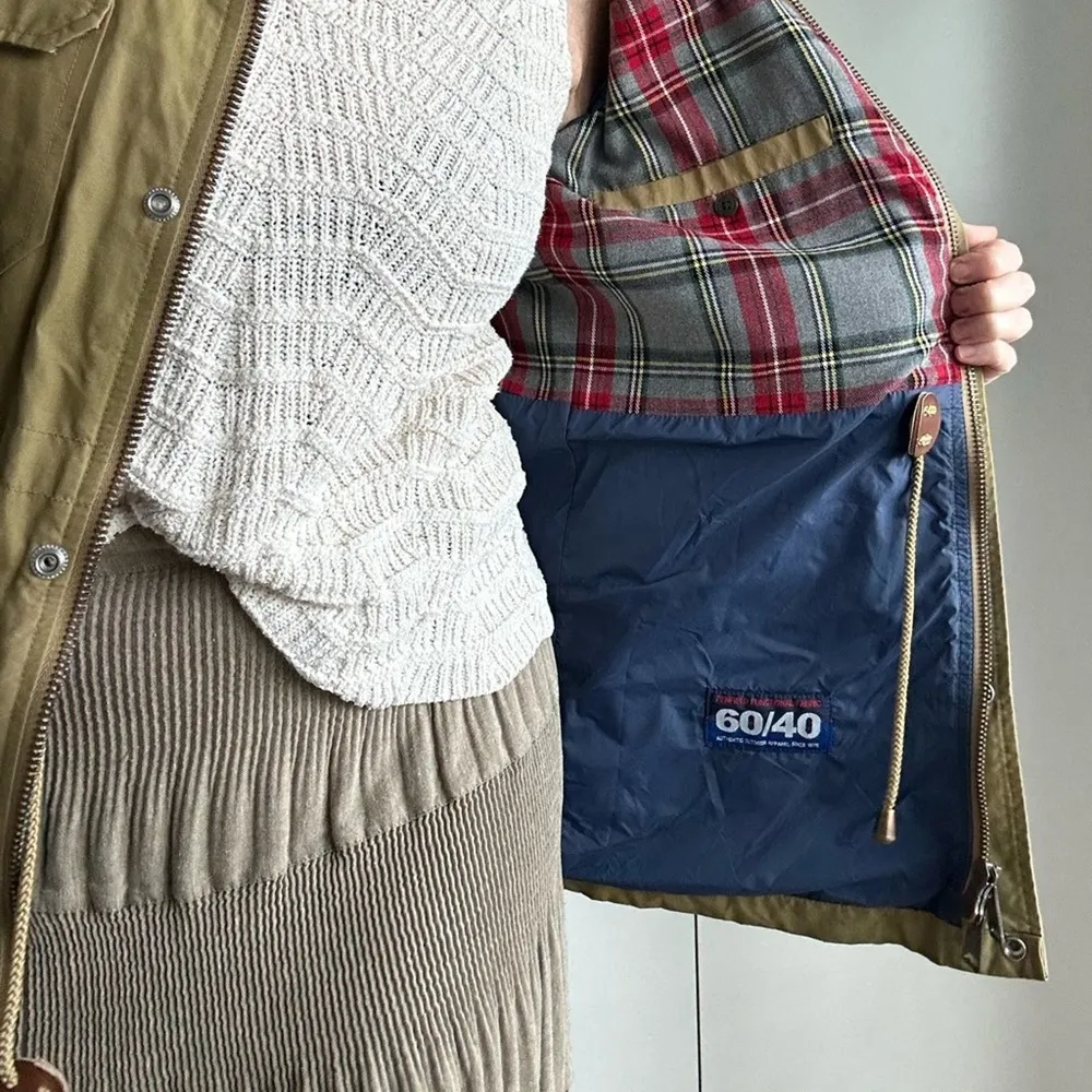 Vintage Penfield Utility Jacket Khaki Hooded Lined Hiking Outdoor Gear Gopcore Size M - Image 4