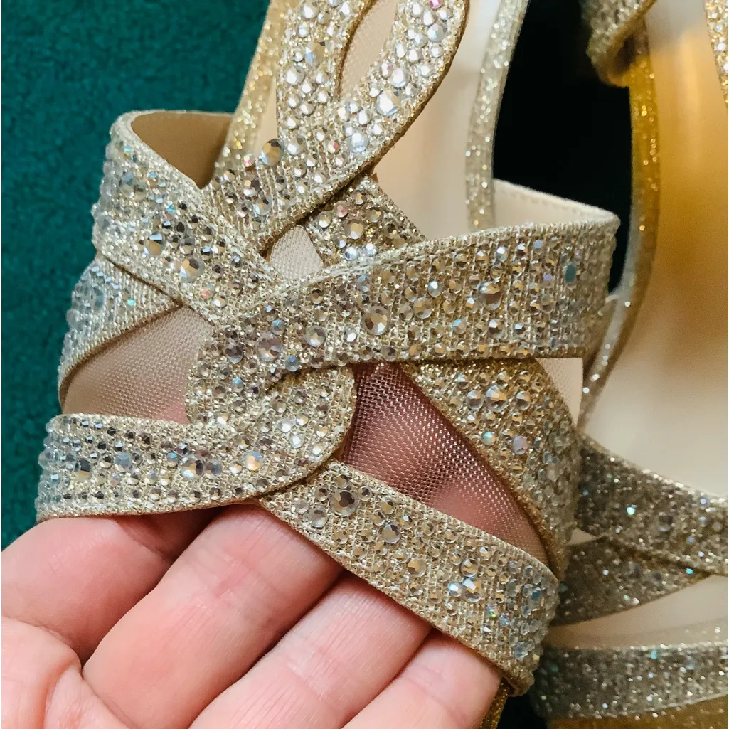 Dressy comfy GO OUT sandals 🌟🌟🌟🌟 Gold Size 9 - Image 7