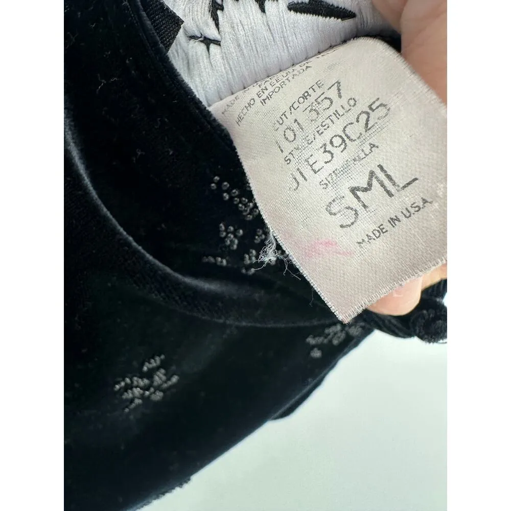 All That Jazz Womens Bodycon Velvet Y2K Dress Size S Whimsigoth HOCO Dark Fairy - Image 6