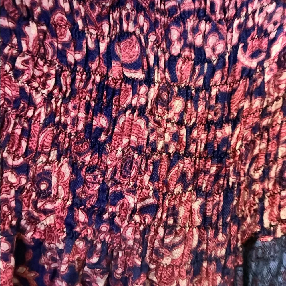 JIBJAAB Bohemian Multicolor Harem Festival Hippie Wide Leg Pants OS Blue Size undefined - Image 9