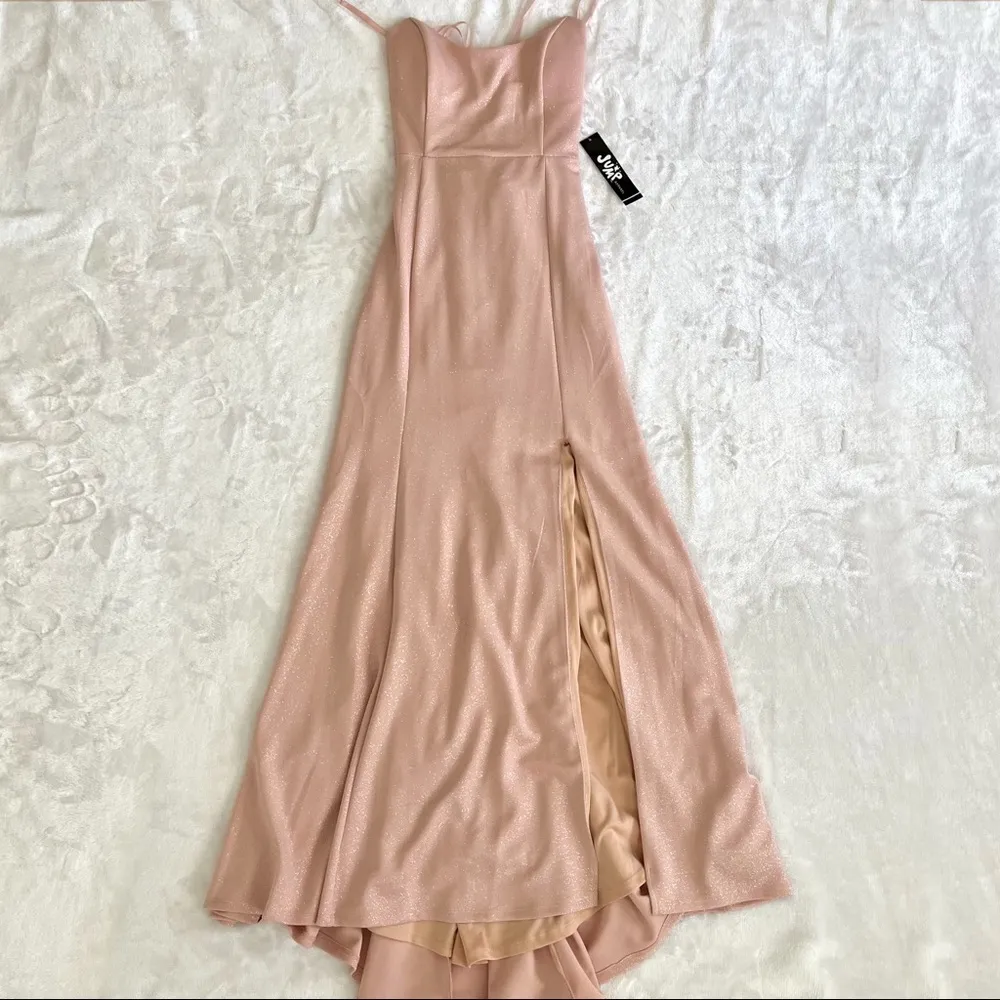 Glitter Side Slit Formal Prom Dress Size 4 - Image 5