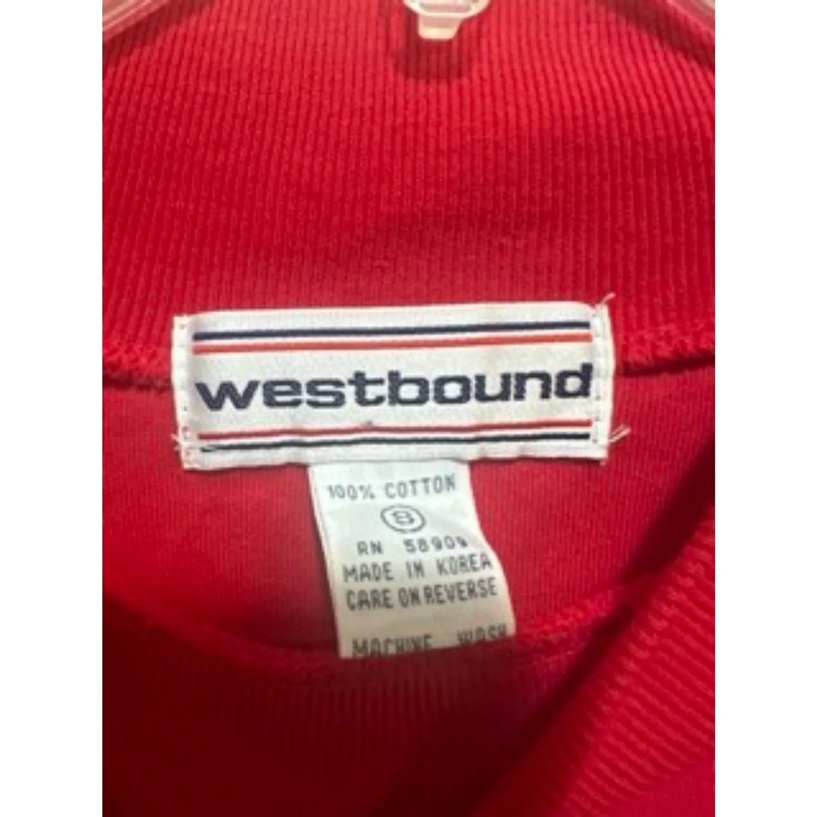 Westbound Red Nutcracker Train Mock Neck Long Sleeve‎ Cotton Shirt Size S - Image 2