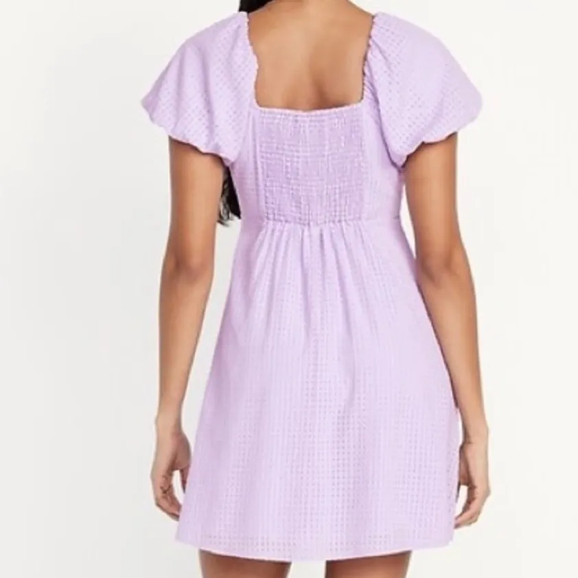 Old Navy Lilac Flutter Sleeve Mini Swing Dress - Image 9