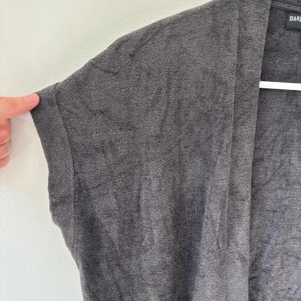 Barefoot Dreams Cozy Chic Ultra Lite Knit Sleeveless Open Front Cardigan Soft - Image 5