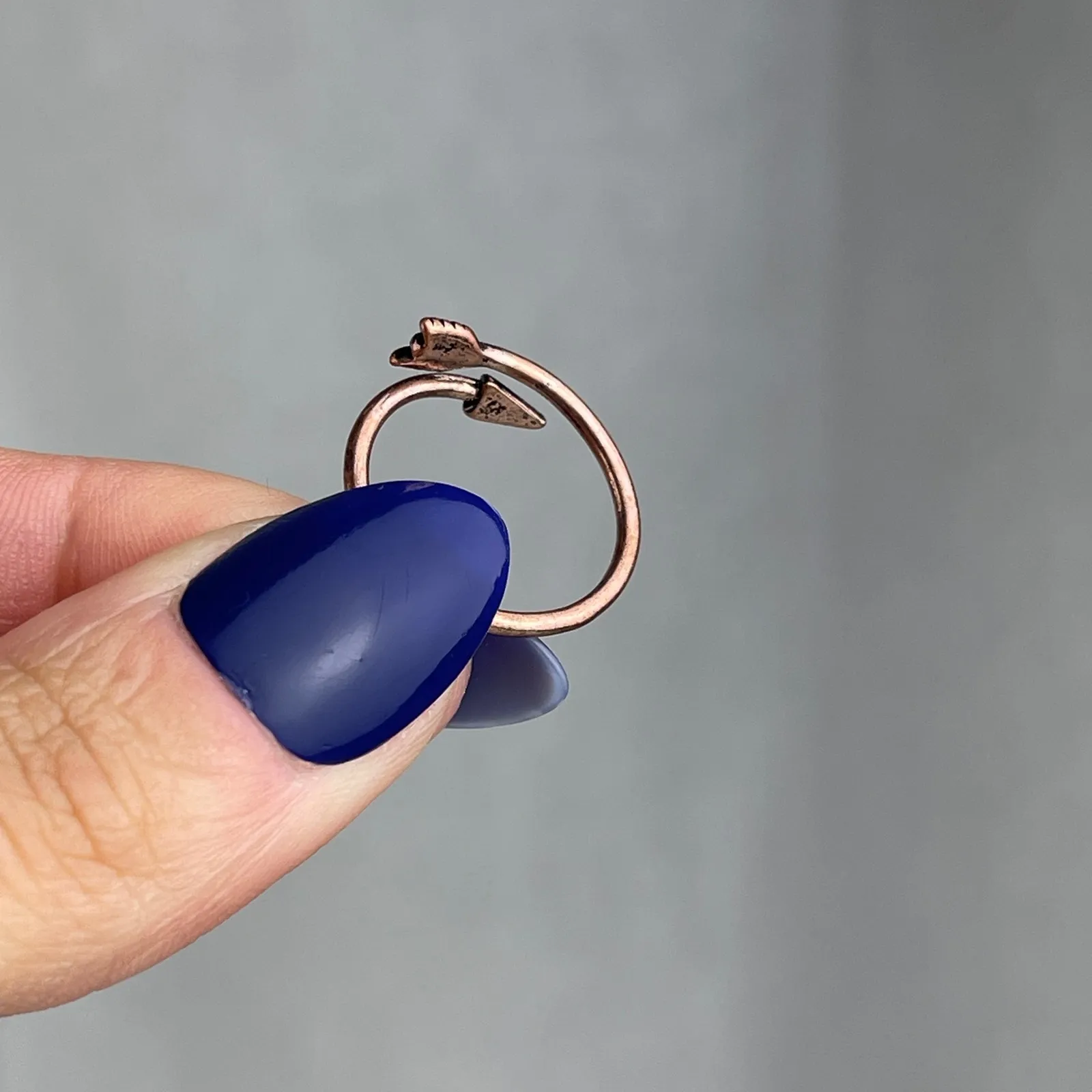 Dainty Copper Tone Arrow Shaped Wrap Ring Bohemian Jewelry Size 5 - 5.5 NWOT - Image 10