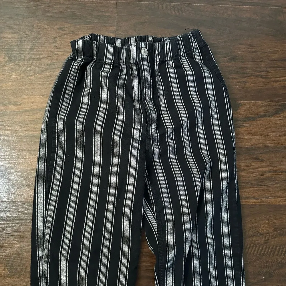 navy blue & gray striped pants - Image 3