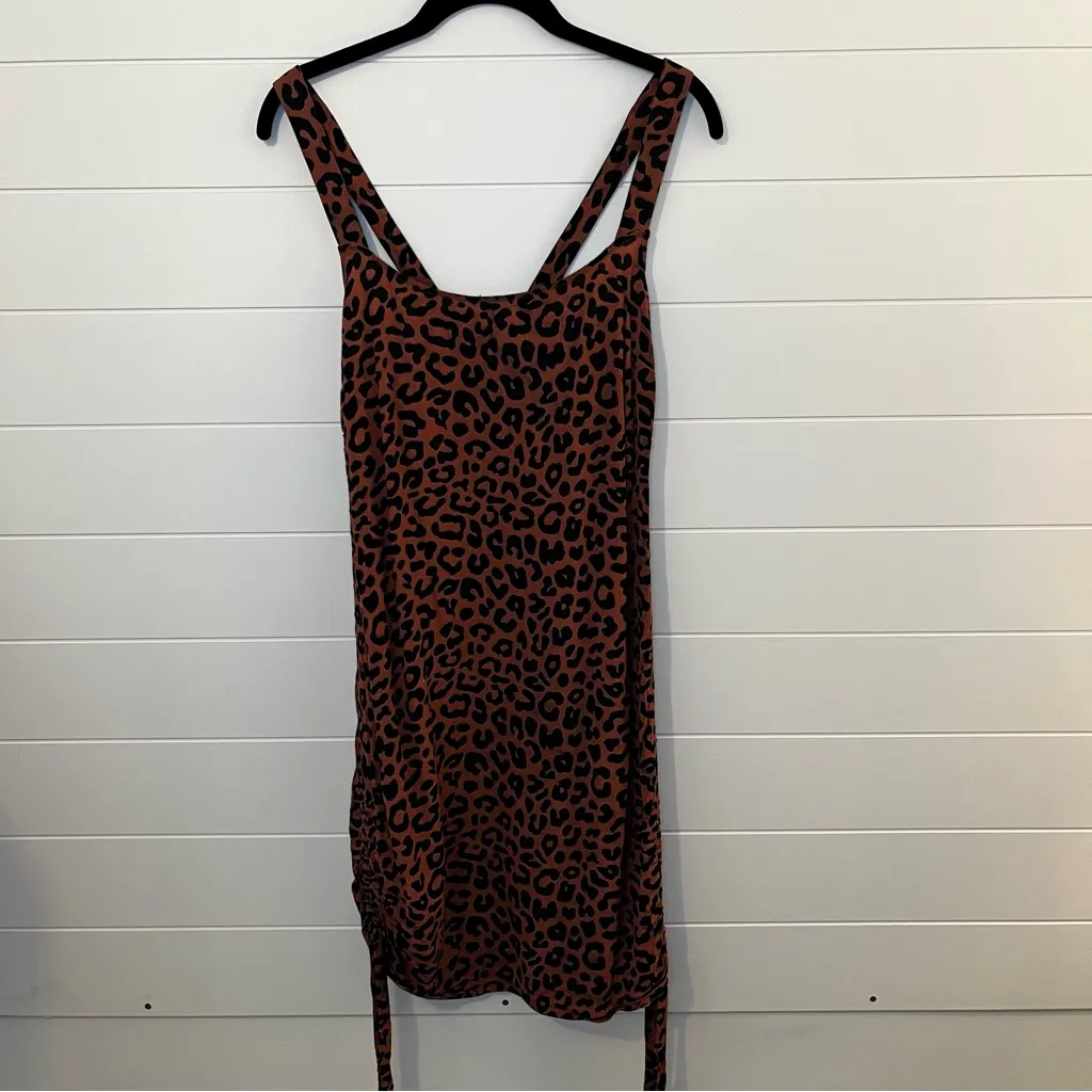 Lovers & Friends Tina Leopard Print Mini Dress Size Medium Indie Sleeze Punk - Image 9