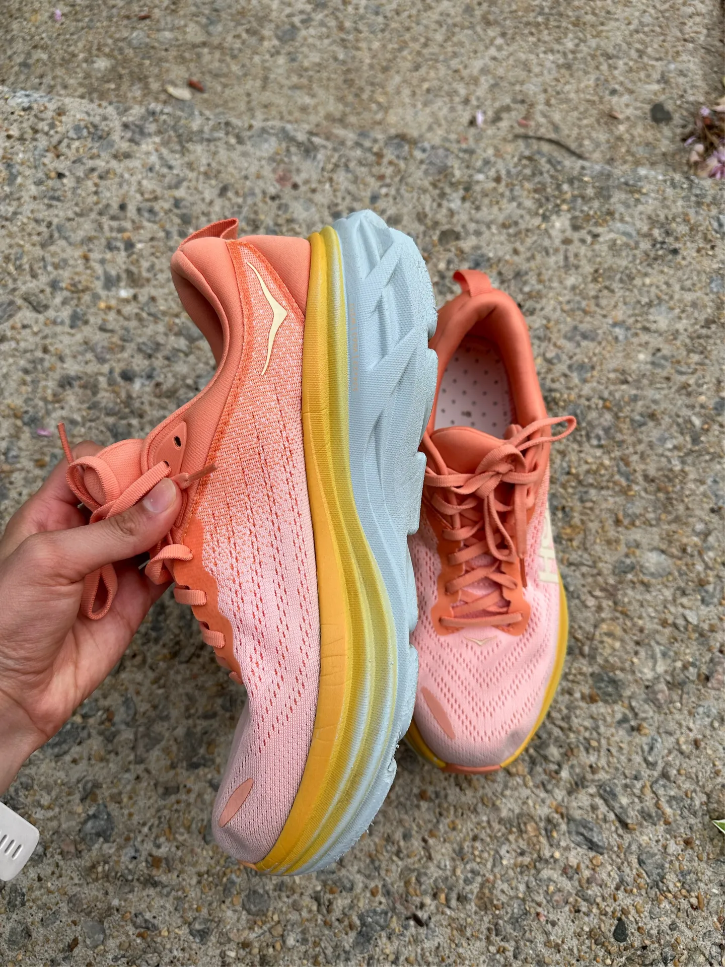 Hoka Bondi 8 Orange Womens 10 - Image 3