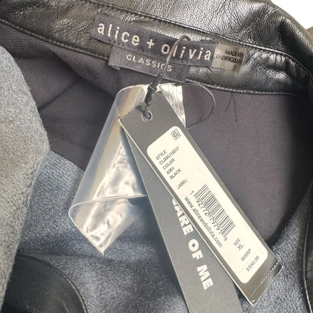 Alice + Olivia CHASSIDY VEGAN DRESS in black NWT XL - Image 4