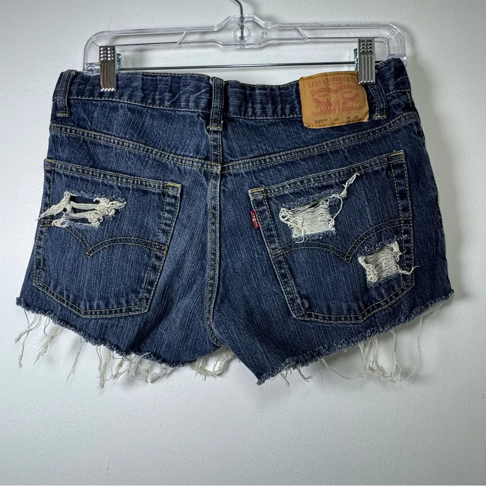 Levi’s 505 Distressed Denim Shorts 10 - Image 2