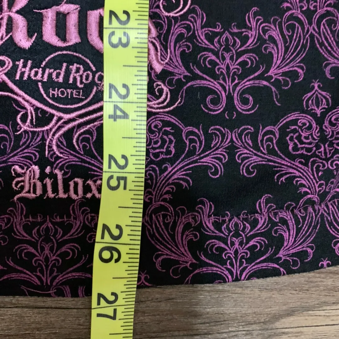 Hard Rock Hotel Purple & Black Long Sleeve Hoodie - Image 9