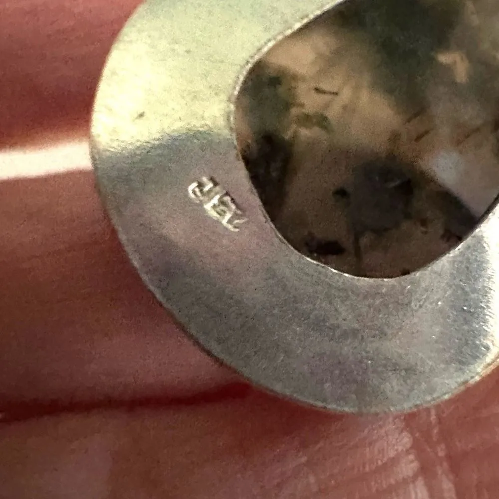 Prehnite silver pendant necklace - Image 9