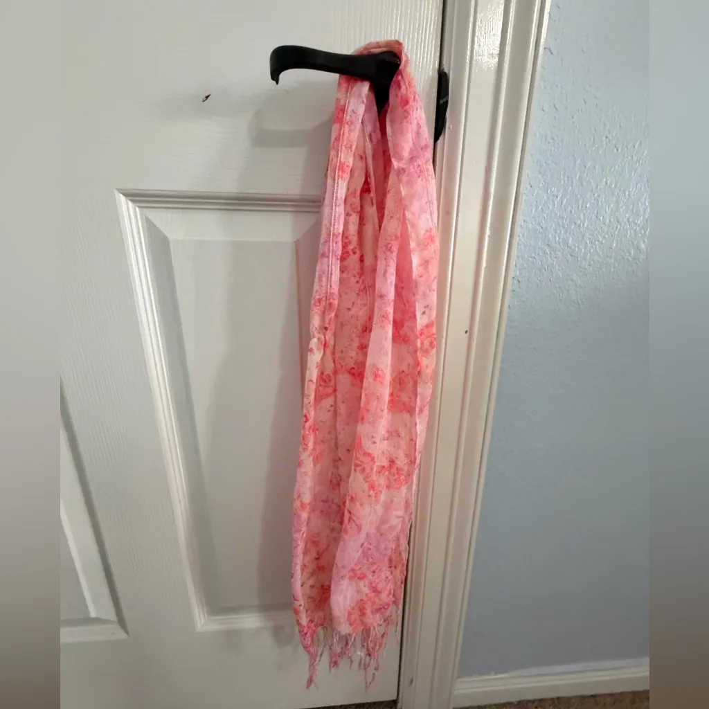 Pink and Blue Floral Scarves - Image 3