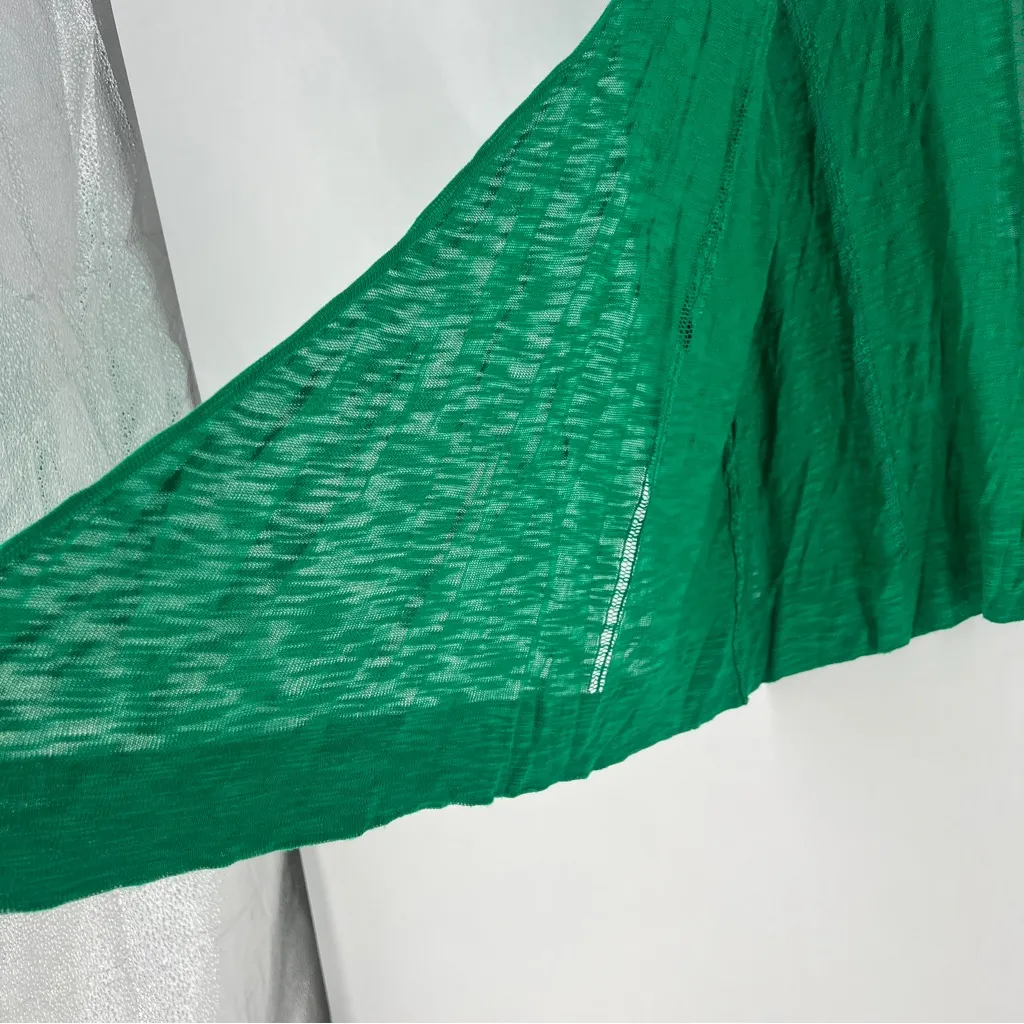 Avenue Green Burnout Open Front Waterfall Cardigan Sweater NWT Size 18 Plus - Image 6