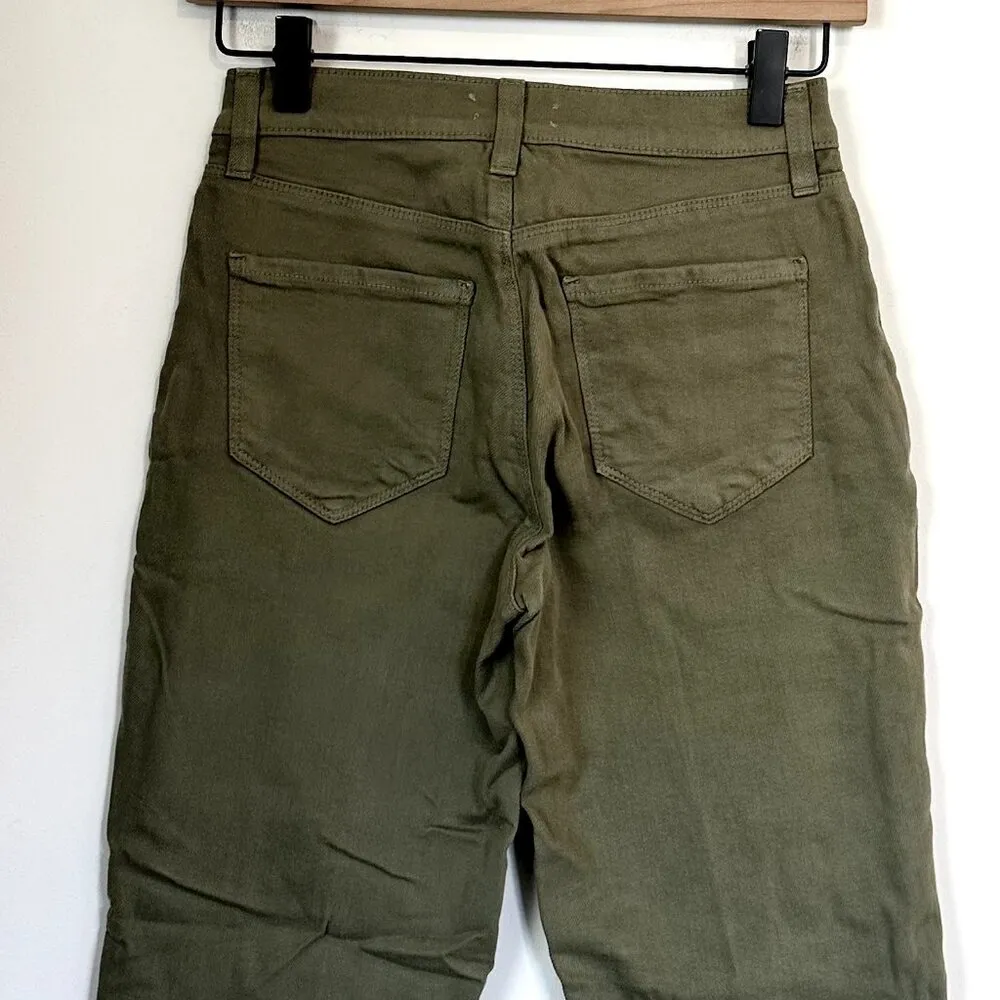 NWT L'AGENCE Sada High Rise Slim Cropped Jean in Basil - Size 23 - Image 5